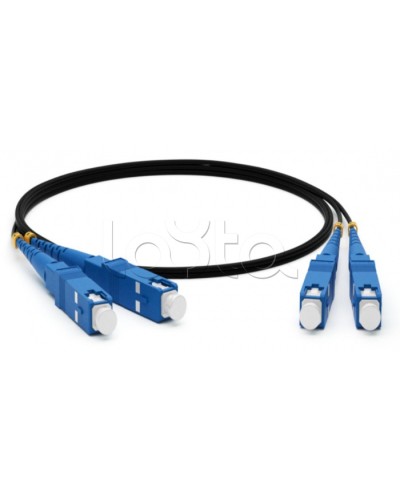 Патч-корд SM 9/125 (OS2), SC/UPC-SC/UPC, 2мм, duplex LSZH 1м черн Hyperline FC-D2-9-SC/UR-SC/UR-H-1M-LSZH-BK во Владивостоке Патч-корды оптические Pintop.ru