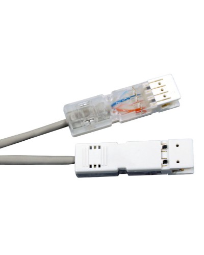 Патч-корд 110 тип-110 тип, 2 пары, Cat.5, LSZH, 2 м серый Hyperline PC-110-110-2P-C5-2M-LSZH-GY во Владивостоке Патч-корды и пигтейлы Pintop.ru