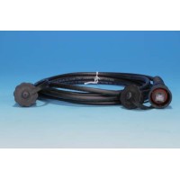 Патч-корд промышленный Hyperline PC-IE-LPM-UTP-RJ45-RJ45-C5e-2M-BK