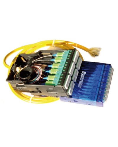 Кассета для оптических претерминированных решений Hyperline PPTR-CSS-1-6xDLC-SM/BL-BL во Владивостоке Патч-панели Pintop.ru