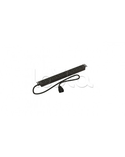 Блок розеток горизонтальный черн Hyperline (SHE19-12IEC-2.5AIEC) во Владивостоке Блоки розеток Pintop.ru