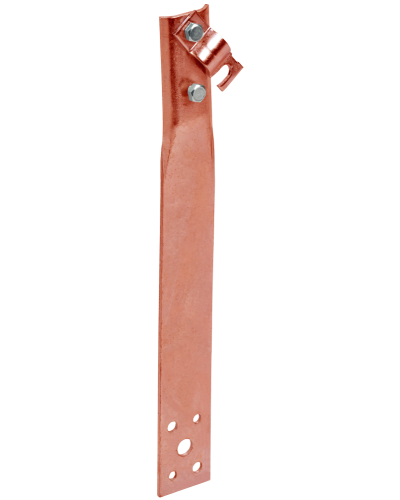 Держатель проводника круглого 6-10мм винтовой прямой h=150мм медь IEK (ZDP86-50-1-16-150) во Владивостоке Крепеж Pintop.ru