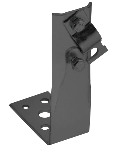 Держатель проводника круглого 6-10мм винтовой угловой h=80мм оцинкованная сталь TD IEK (ZDP87-13-1-16-80) во Владивостоке Крепеж Pintop.ru