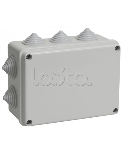 Коробка распаячная KM41241 для о/п 150x110x70мм IP44 10 кабель вводов IEK (UKO10-150-110-070-K41-44) во Владивостоке Распределительные коробки Pintop.ru