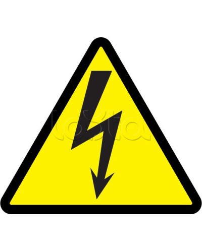 Самоклеящаяся этикетка: 85x85x85, символ Молния IEK (YPC30-MOLNI-3-096) во Владивостоке Дополнительное оборудование для ОПС Pintop.ru