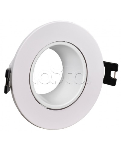 Светильник 4104 встраиваемый MR16 круг пласт. белый IEK (LT-UVB0-4104-GU05-1-K01) во Владивостоке Светильники Pintop.ru