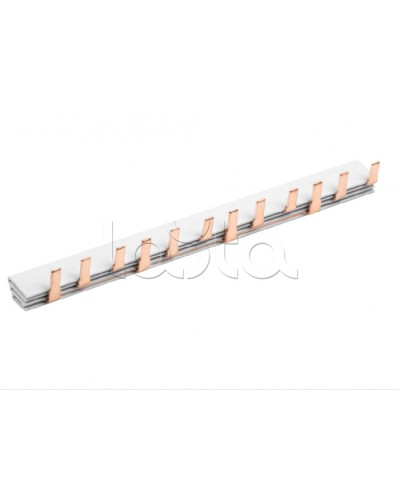 Шина соединительная типа PIN (12 штырей) 3Р 63А (22см) IEK (YNS21-3-063-22-12) во Владивостоке Клеммные колодки Pintop.ru