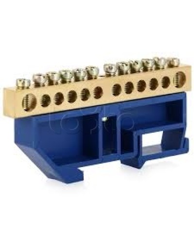 Шина нулевая с DIN-изолятором ШНИ-6x9-10-Д-С IEK YNN10-69-10D-K07 во Владивостоке Клеммные колодки Pintop.ru