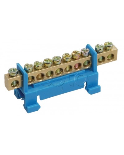 Шина нулевая с DIN-изолятором ШНИ-6x9-10-С-С IEK YNN10-69-10P-K07 во Владивостоке Клеммные колодки Pintop.ru