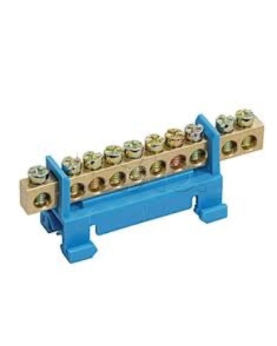 Шина PE земля с DIN-изолятором типа «Стойка» ШНИ-6х9-12-С-Ж IEK YNN10-69-12P-K05 во Владивостоке Клеммные колодки Pintop.ru