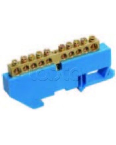 Шина нулевая в комбинированном DIN-изоляторе типа «Стойка» ШНИ-8x12-16-КС-С IEK YNN10-812-16DP-K07 во Владивостоке Клеммные колодки Pintop.ru