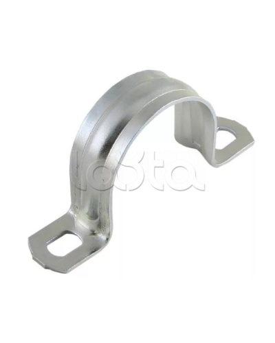 Скоба металл.двухлапковая d25-26мм IEK (CMAT11-25-100) во Владивостоке Держатели, клипсы, скобы Pintop.ru