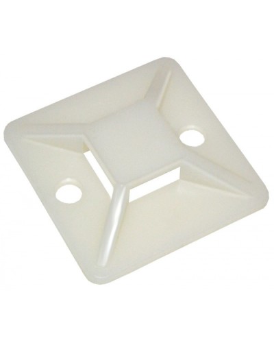 Площадка самоклеящаяся 30х30 под хомуты белая (100шт) IEK (UHP30-30-100) во Владивостоке Аксессуары для кабель-канала Pintop.ru