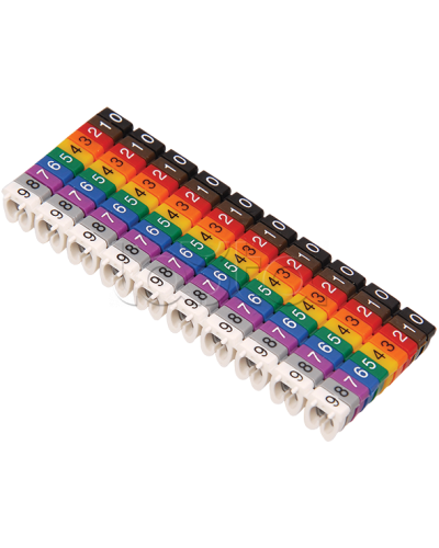 Маркер кабельный МКН комплект цифр 0-9 6мм2 (100шт/упак) IEK (UMK06-02-09) во Владивостоке Аксессуары для кабель-канала Pintop.ru