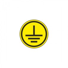 Самоклеящаяся этикетка: 30x30 мм, символ "Заземление" IEK YPC20-ZAZEM-1-096