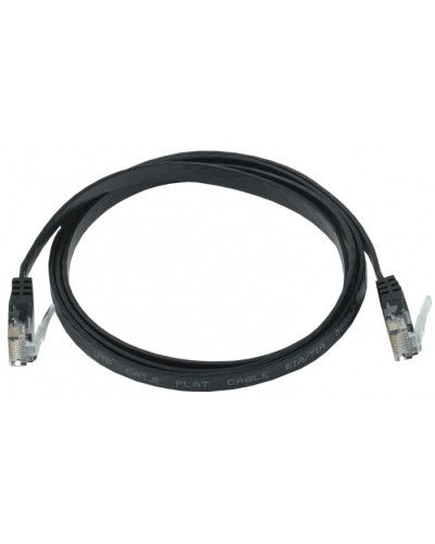 ITK Коммутационный шнур плоский кат.6 UTP 1м чёрный (PC09-C06U-1M-FL) во Владивостоке Патч-корды и пигтейлы Pintop.ru