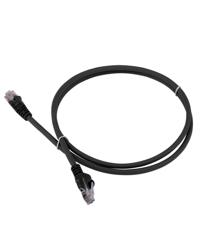 Патч-корд LANMASTER LSZH UTP кат.5e, 0.3 м, черный LANMASTER LAN-PC45/U5E-0.3-BK во Владивостоке Патчкорды (медные) Pintop.ru