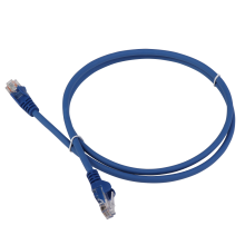 Патч-корд LANMASTER LSZH UTP кат.5e, 0.3 м, синий LANMASTER LAN-PC45/U5E-0.3-BL