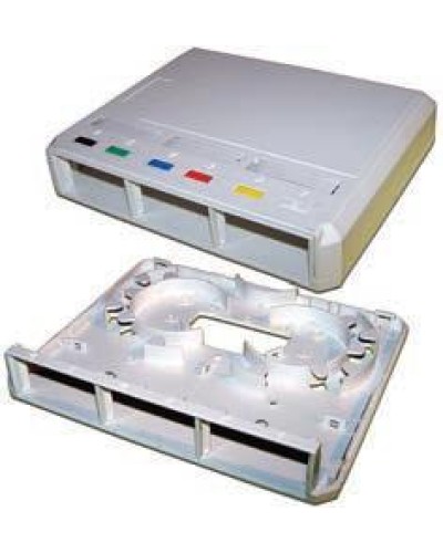 Коробка настенная оптическая на 3 модульные вставки, белая LANMASTER LAN-MB-3FO-WH во Владивостоке Распределительные коробки Pintop.ru