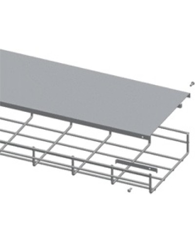 Крышка для лотка шириной 100мм, 1м. LANMASTER LAN-MT-AB100-EZ во Владивостоке Аксессуары для лотков Pintop.ru