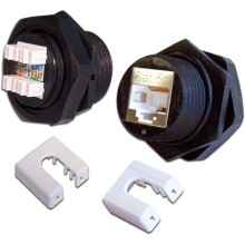 Индустриальный модуль Keystone, RJ45, cat.5e, STP, 180 градусов, IP68 LANMASTER (LAN-OK45S5E/180-WP)