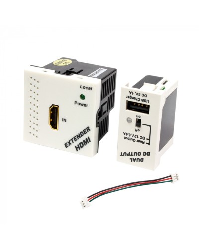 Конвертор RJ45-HDMI LANMASTER LAN-SIP-23HDMI/TX-WH во Владивостоке Медиаконвертеры Pintop.ru