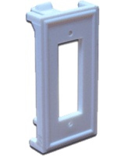 Вставка 22.5х45 для ВО адаптера SC дуплексный, белая LANMASTER LAN-SIP-2SC-WH во Владивостоке Аксессуары для кабель-канала Pintop.ru