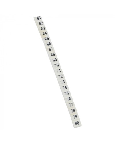 Маркер CAB3 цифры 61-80 Legrand 038163 во Владивостоке Аксессуары для кабель-канала Pintop.ru