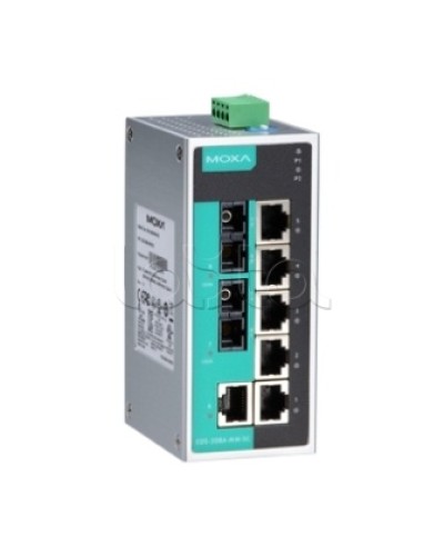 Коммутатор неуправляемый промышленный 8-портовый Moxa EDS-208A-SS-SC во Владивостоке Коммутаторы Pintop.ru