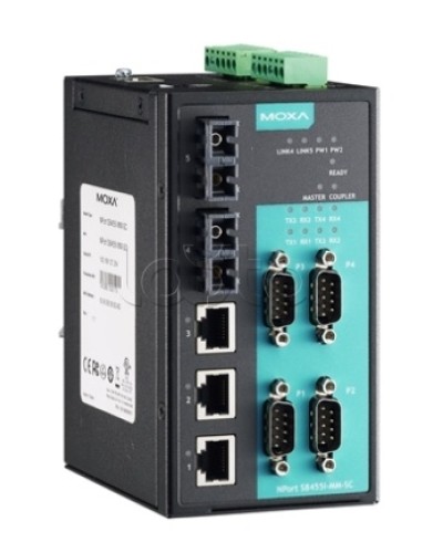 Сервер 4-портовый RS-232/422/485 в Ethernet Moxa NPort S8455I-SS-SC во Владивостоке Дополнительное оборудование для ОПС Pintop.ru