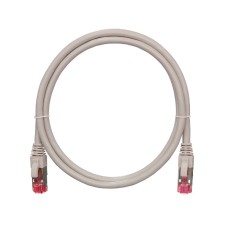 Шнур коммутационный 2хRJ45/8P8C S/FTP кат.6A (NMC-PC4SA55B-010-C-GY) NIKOMAX (1м)