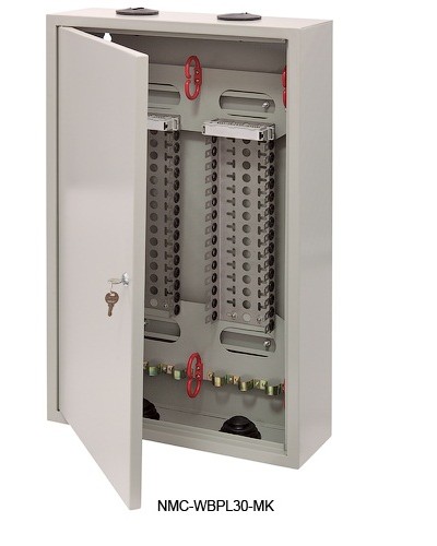 Щит распределительный настенный 30 плинтов NIKOMAX (NMC-WBPL30-MK) во Владивостоке Щиты электрические Pintop.ru