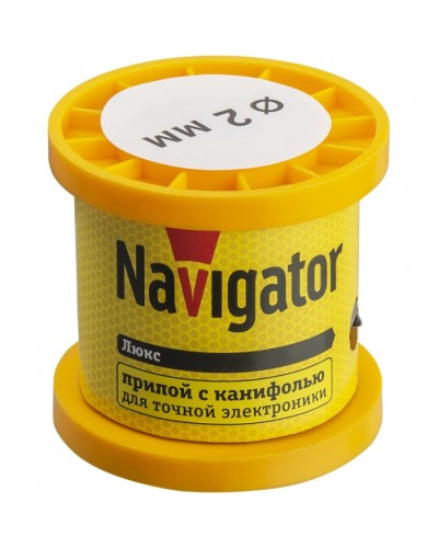Припой Navigator 93 084 NEM-Pos02-61K-2-K100 (ПОС-61, катушка, 2 мм, 100 гр) во Владивостоке Аксессуары для кабель-канала Pintop.ru
