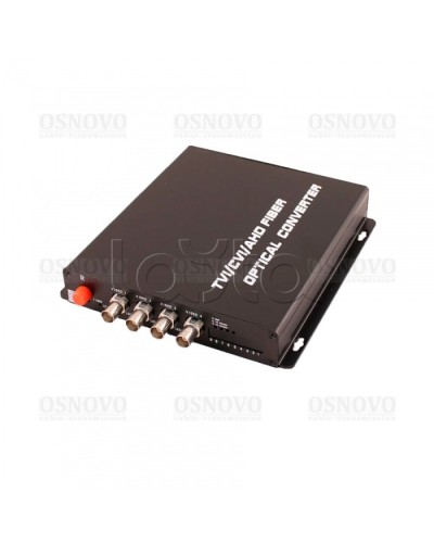 Приёмник 4 каналов видео оптический OSNOVO RA-H4/1F во Владивостоке Видеоусилители, Модуляторы, Делители Pintop.ru