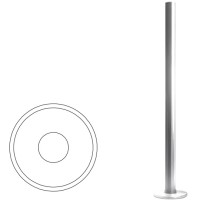 Стойка ограждения базовая (антик серебро) Oxgard