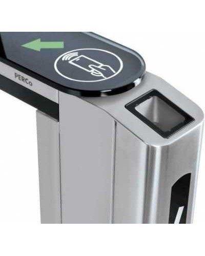 Передняя панель скоростного прохода PERCo-ST-01 со встроенным сканером штрихкода PERCo-FP01Q.1 во Владивостоке Ограждения Pintop.ru