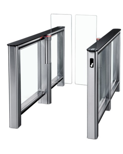 Турникет PERCo-ST-01 с крышками из закал. стекла со створками Створки шириной 300 мм увеличенной выстоты (1300 мм) во Владивостоке Турникеты Pintop.ru