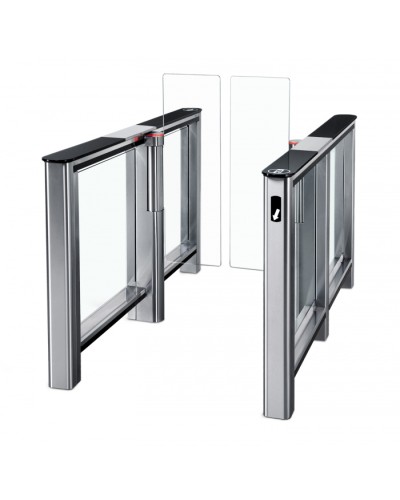 Турникет PERCo-ST-01 с крышками из закаленного стекла с центр. вставкой из нерж стали со створками 425 мм (1500 мм) во Владивостоке Турникеты Pintop.ru