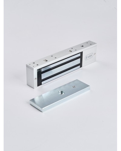 R-Lock RL-EM350-L0S - Электромагнитный замкок, 350кг, DC12/24B, цвет серебристый сатинированный алюминий RAL 7047 во Владивостоке Электромагнитные замки Pintop.ru