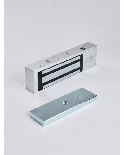 R-Lock RL-EM500-L0S - Электромагнитный замкок, 500кг, DC12/24B, цвет серебристый сатинированный алюминий RAL 7047 во Владивостоке Электромагнитные замки Pintop.ru