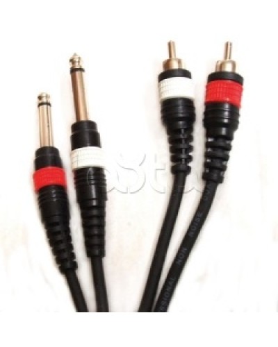Шнур 2xJack – 2xRCA ROXTON DUL003/1M во Владивостоке Система оповещения и трансляции Roxton Pintop.ru