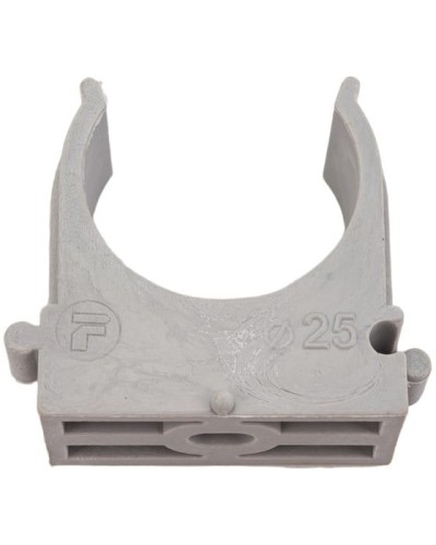 Крепёж-клипса для труб ø25 мм, серая (100 шт/уп)Rexant (28-0125-2) во Владивостоке Держатели, клипсы, скобы Pintop.ru