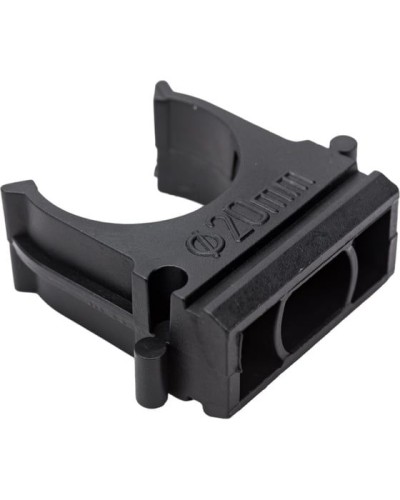 Крепеж-клипса для трубы ø 20 мм, черная (100 шт./уп.) Rexant (28-0120-3) во Владивостоке Держатели, клипсы, скобы Pintop.ru