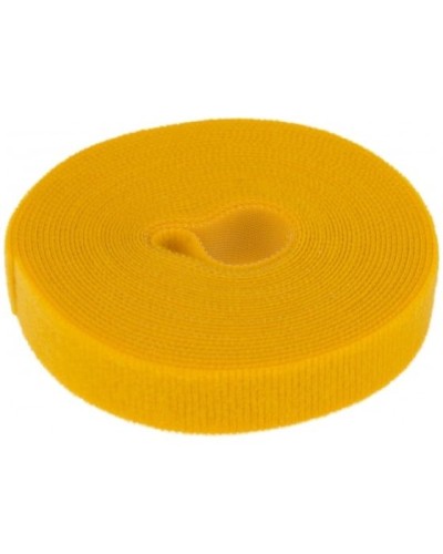 Лента-липучка многоразовая 5 м х 20мм, желтая (1 шт/уп) REXANT 07-7522 во Владивостоке Монтажные материалы Pintop.ru