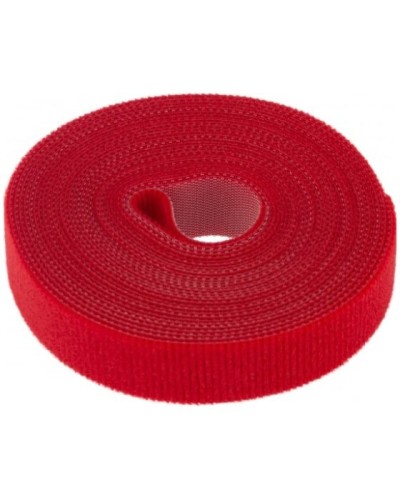 Лента-липучка многоразовая 5 м х 20мм, красная (1 шт/уп) REXANT 07-7524 во Владивостоке Монтажные материалы Pintop.ru