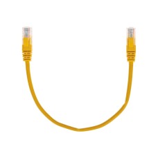 Патч-корд U/UTP, CAT 5e, RJ45-RJ45, 26AWG, LSZH, желтый, 0,3м REXANT 02-0105-03