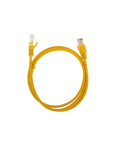 Патч-корд U/UTP, CAT 5e, RJ45-RJ45, 26AWG, LSZH, желтый, 1м REXANT 02-0105-1 во Владивостоке Патчкорды (медные) Pintop.ru