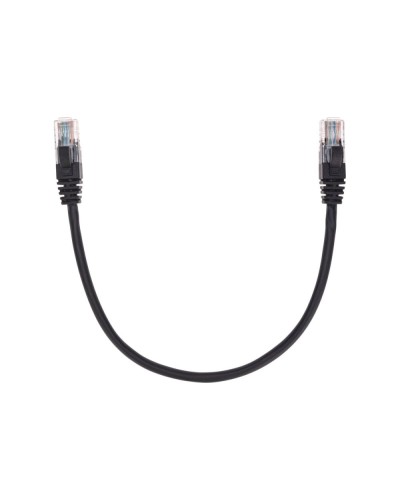 Патч-корд U/UTP, CAT 5e, RJ45-RJ45, 26AWG, LSZH, черный, 0,3м REXANT 02-0102-03 во Владивостоке Патчкорды (медные) Pintop.ru