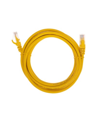 Патч-корд U/UTP, CAT 6, RJ45-RJ45, 26AWG, LSZH, желтый, 3м REXANT 02-0295-3 во Владивостоке Патчкорды (медные) Pintop.ru
