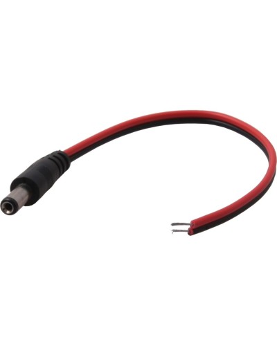 Разъем питания DC штекер 2,5х5,5мм с проводом 20 см REXANT 14-0324 во Владивостоке Коннекторы и разъемы Pintop.ru